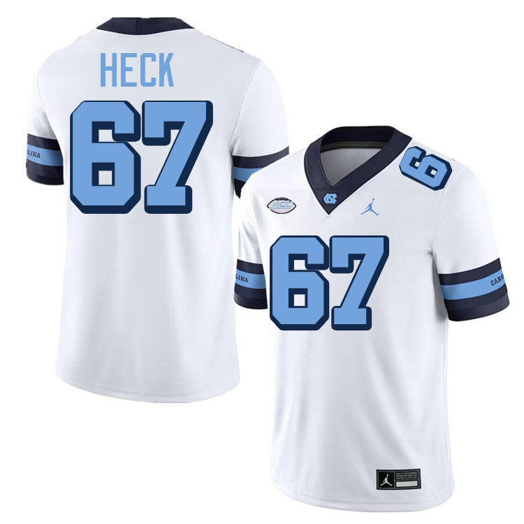 Charlie Heck UNC Jerseys,North Carolina Tar Heels #67 Charlie Heck Football Jerseys-Throwback White